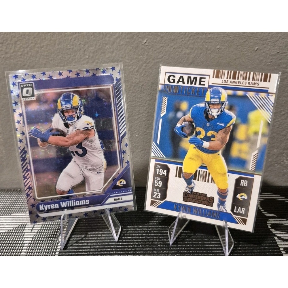2024 Donruss Optic Kyren Williams Blue Stars #114, Contenders Bronze Game Ticket